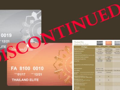 Discontinuation of Current Thailand Elite Visa Membership programs by 15th September 2023 cover