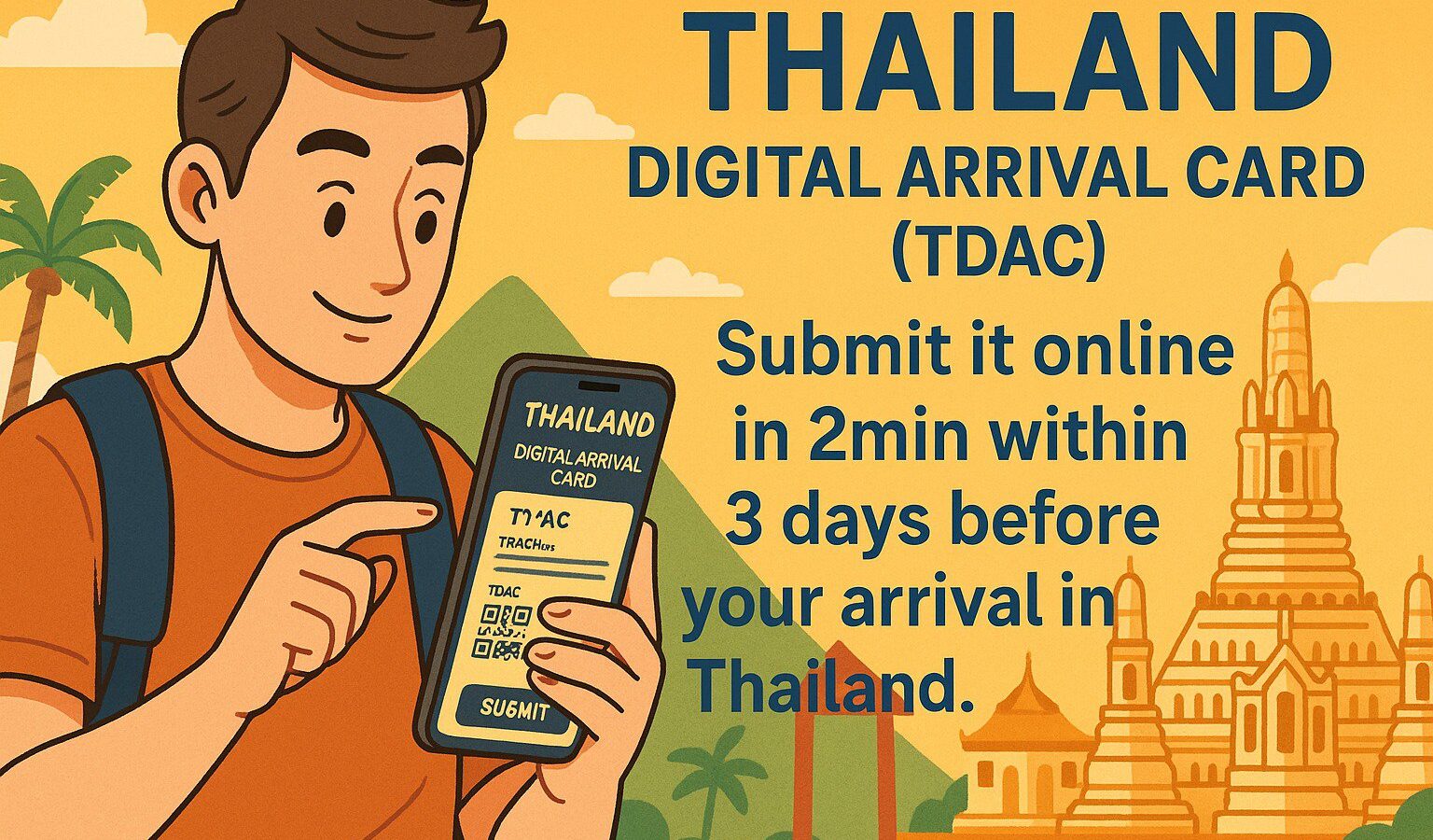 Announcement: Mandatory Thailand Digital Arrival Card (TDAC) for All Foreign Travelers cover