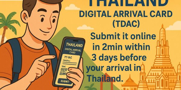 Announcement: Mandatory Thailand Digital Arrival Card (TDAC) for All Foreign Travelers cover