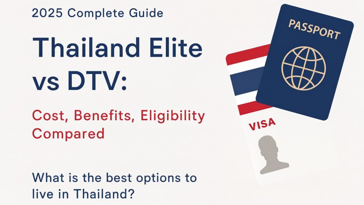 Thailand Elite Visa vs DTV 2025 Guide: Costs & Benefits cover