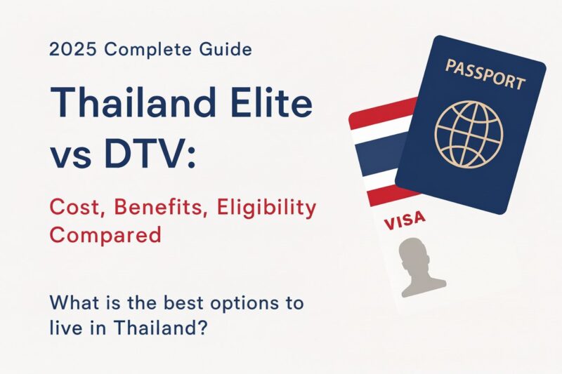 Thailand Elite Visa vs DTV 2025 Guide: Costs & Benefits cover
